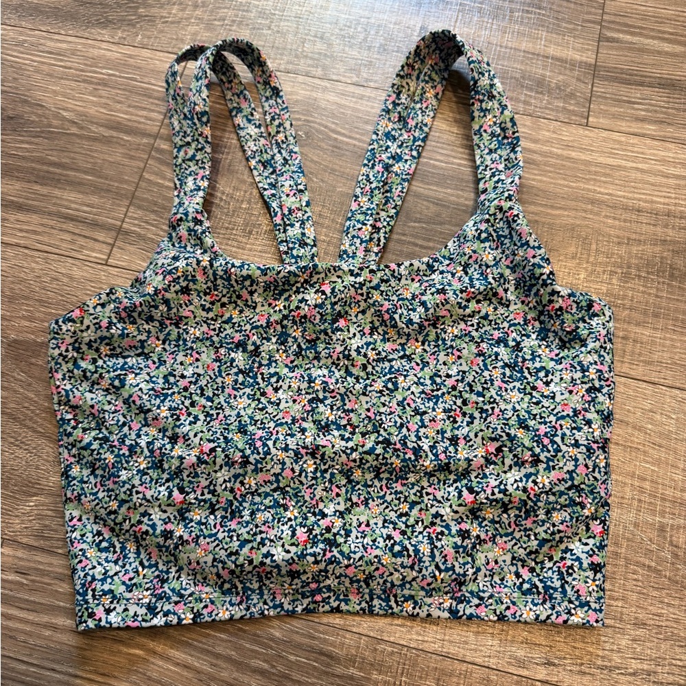 Floral Print Sports Bra